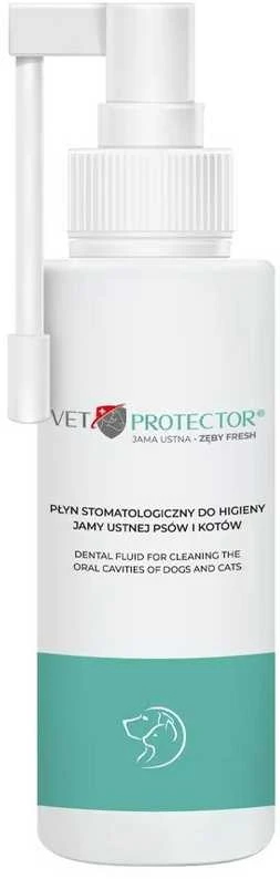 JM SANTE Vet Protector Fresh - dantų higienos tirpalas šunims ir katėms – 100 ml