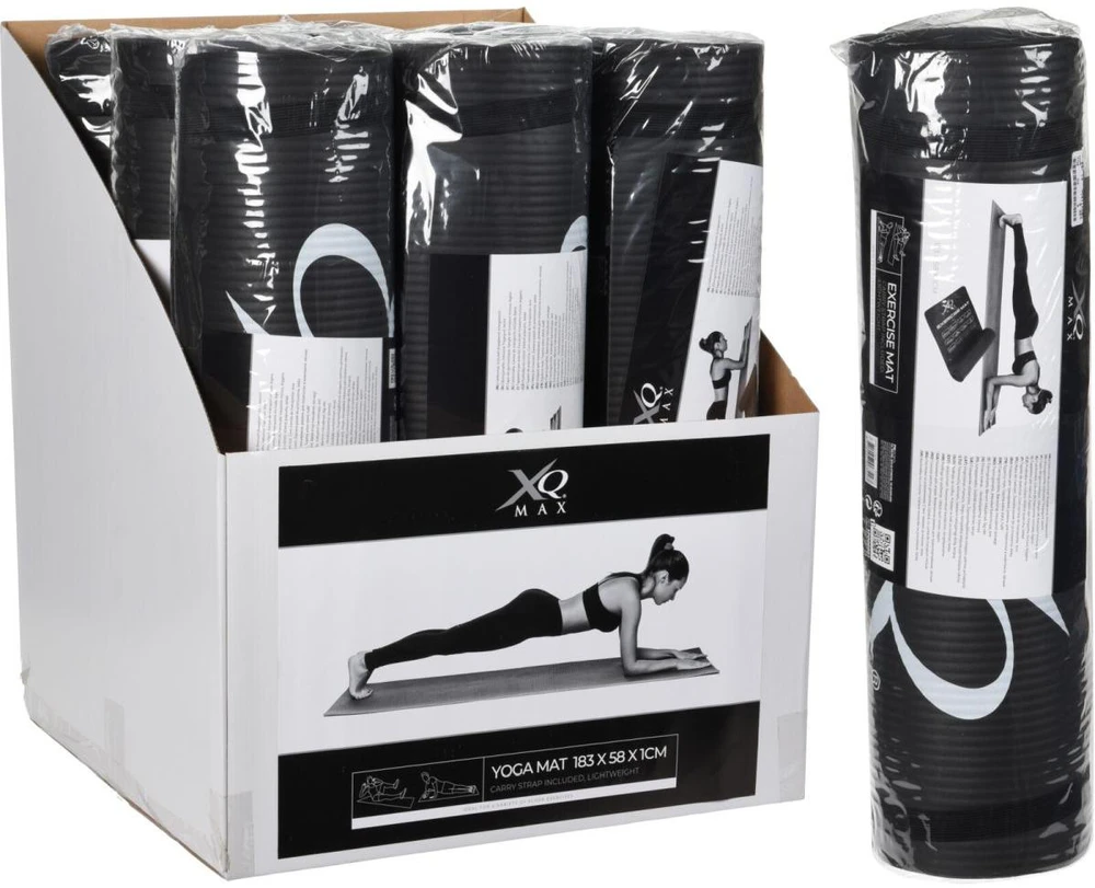 XQMAX Yoga Jogos treniruočių kilimėlis fitneso salėms, 183x58 cm, neslystantis