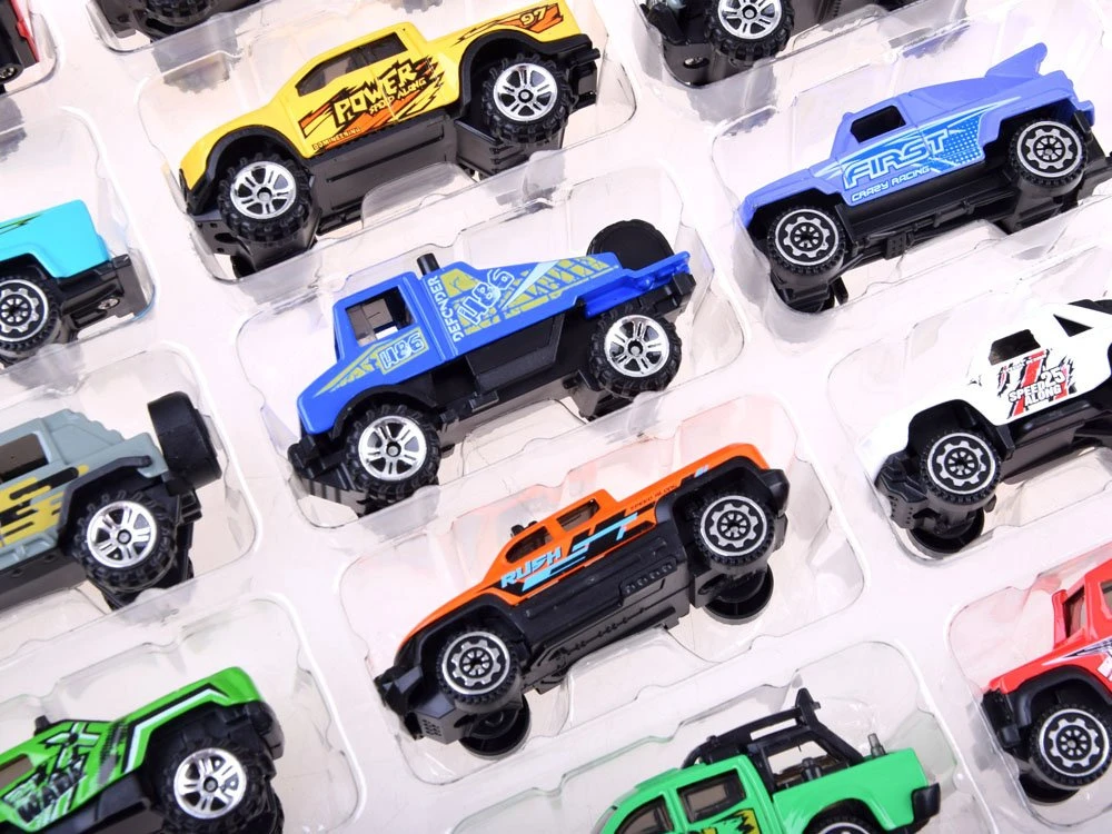 Jokomisiada 20 metalinių automobilių rinkinys. Automobiliai visureigyje