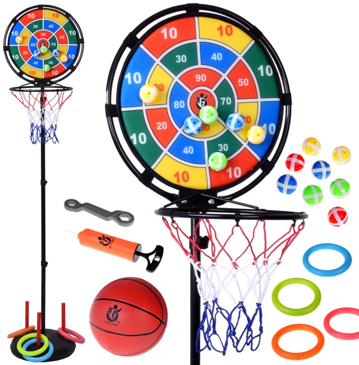 Jokomisiada 3in1 Sports Set Throw at the target! Basketball stand + accessories SP0830
