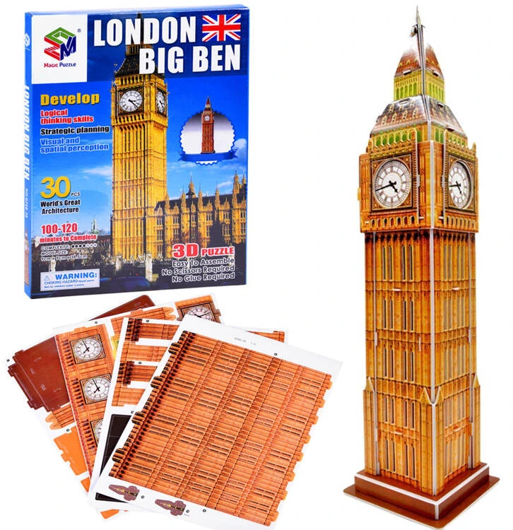 Jokomisiada 30 dalių 3D dėlionė London Big Ben ZA3802