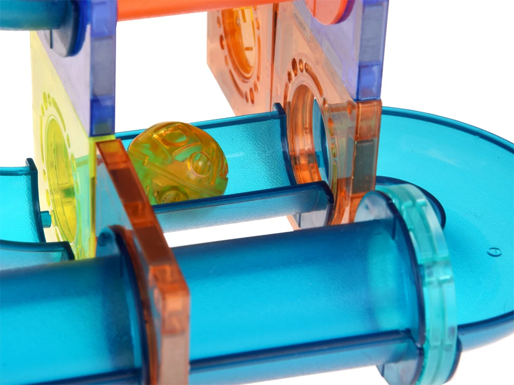 Jokomisiada 3D GLOWING magnetic blocks - Build a ball track KULODROM 116 pieces ZA5894