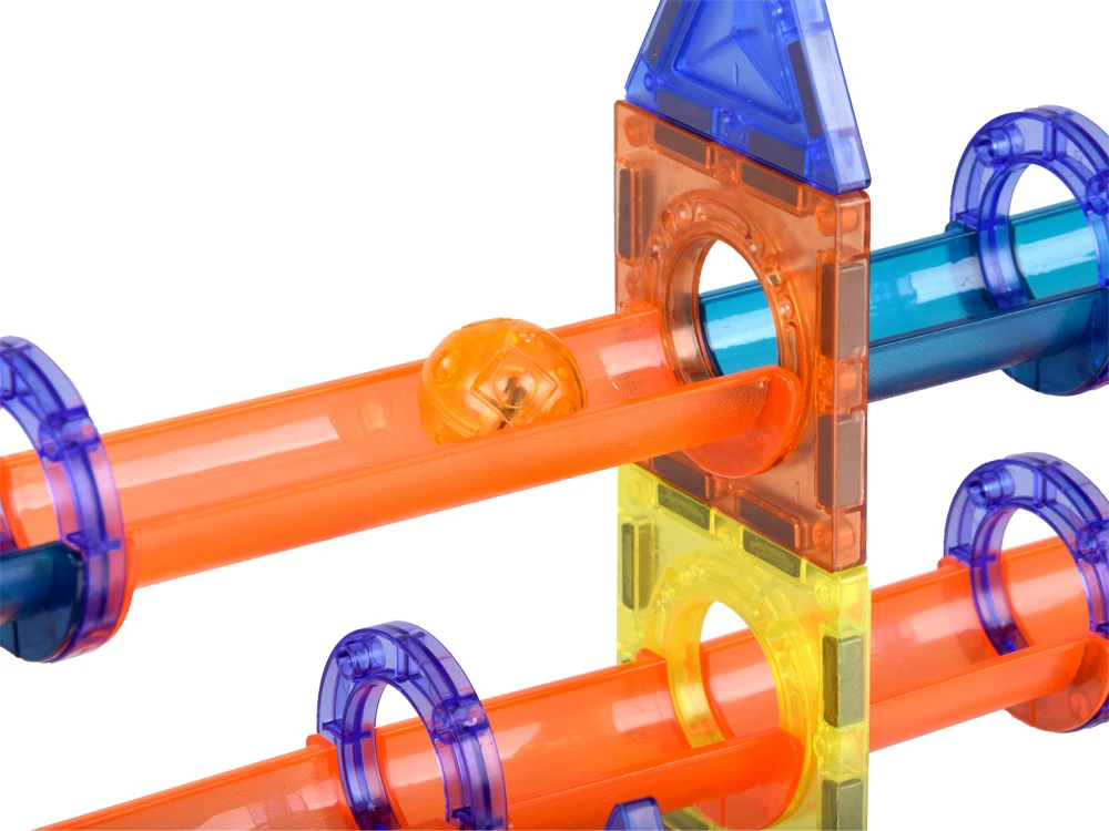 Jokomisiada 3D GLOWING magnetic blocks - Build a ball track KULODROM 116 pieces ZA5894