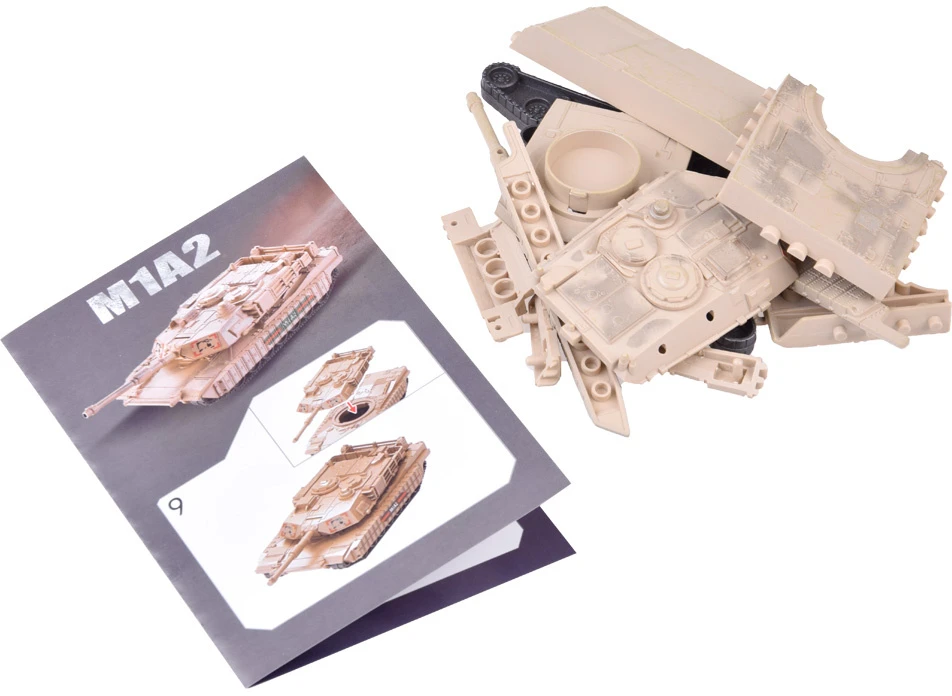 Jokomisiada „Abrams M1A2“ statybiniai blokai „American Tank Build Tank“ 1:72 ZA5024