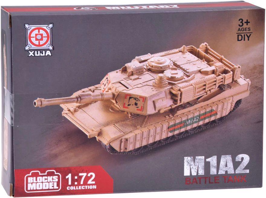 Jokomisiada „Abrams M1A2“ statybiniai blokai „American Tank Build Tank“ 1:72 ZA5024