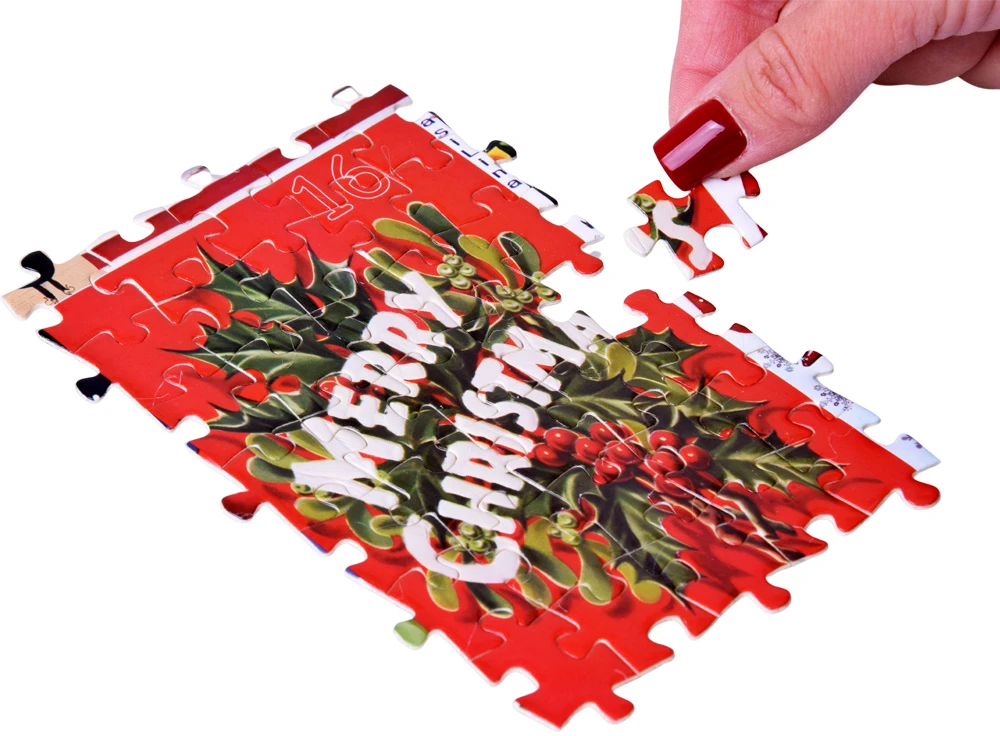 Jokomisiada Advent Calendar Dėlionė - 24 Christmas puzzles in a VINTAGE style ZA5885