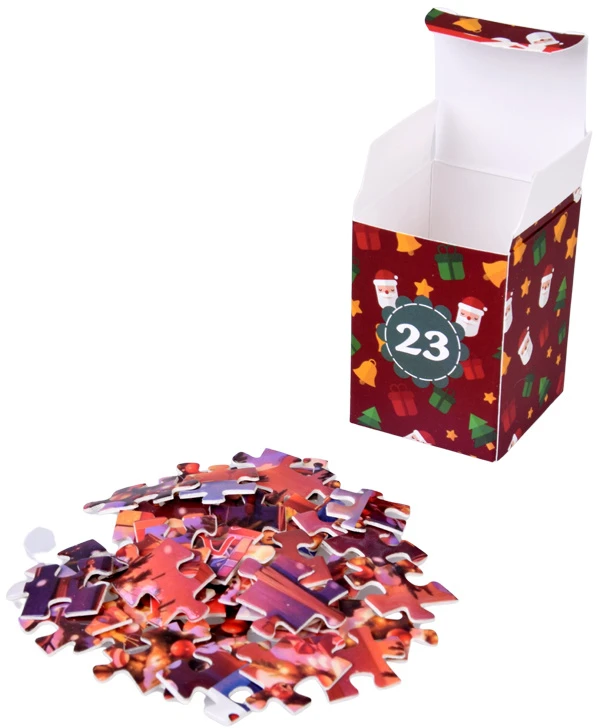 Jokomisiada Advent Calendar Dėlionė - 24 Christmas puzzles in a VINTAGE style ZA5885