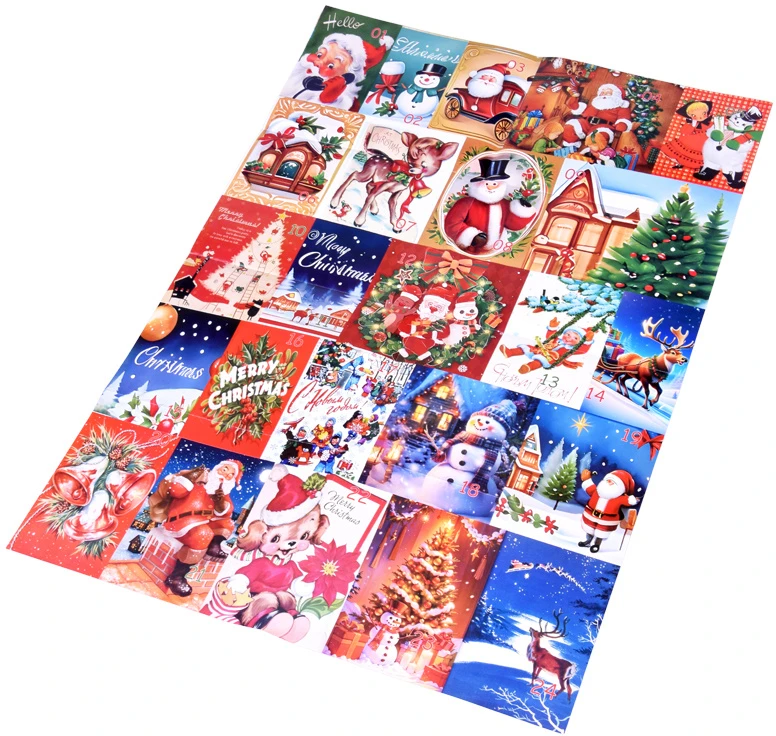 Jokomisiada Advent Calendar Dėlionė - 24 Christmas puzzles in a VINTAGE style ZA5885