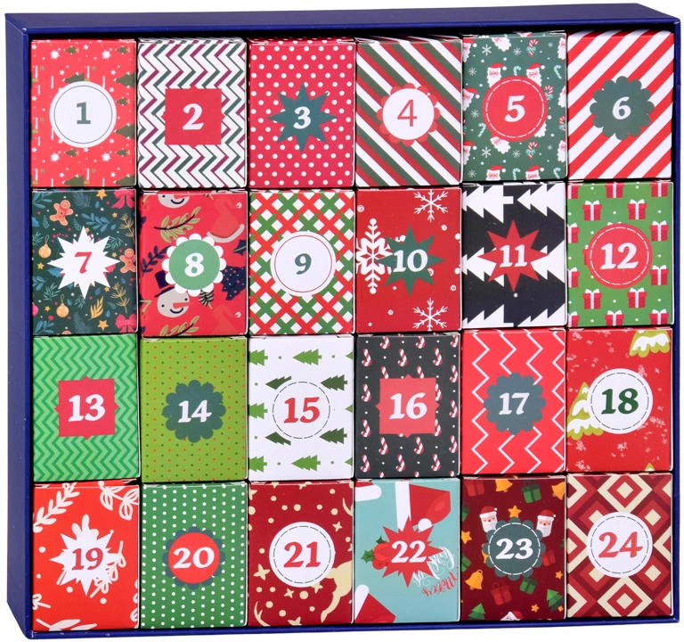 Jokomisiada Advent Calendar Dėlionė - 24 Christmas puzzles in a VINTAGE style ZA5885
