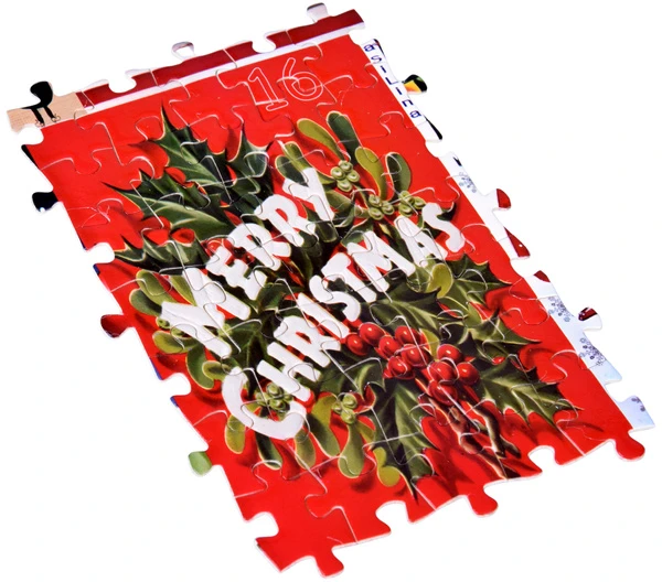 Jokomisiada Advent Calendar Dėlionė - 24 Christmas puzzles in a VINTAGE style ZA5885