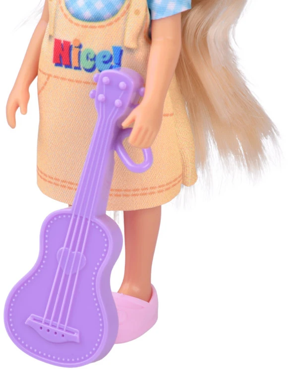 Jokomisiada Ankiki lėlė su gitara - žavinga maža muzikinė lėlė 14 cm ZA6008