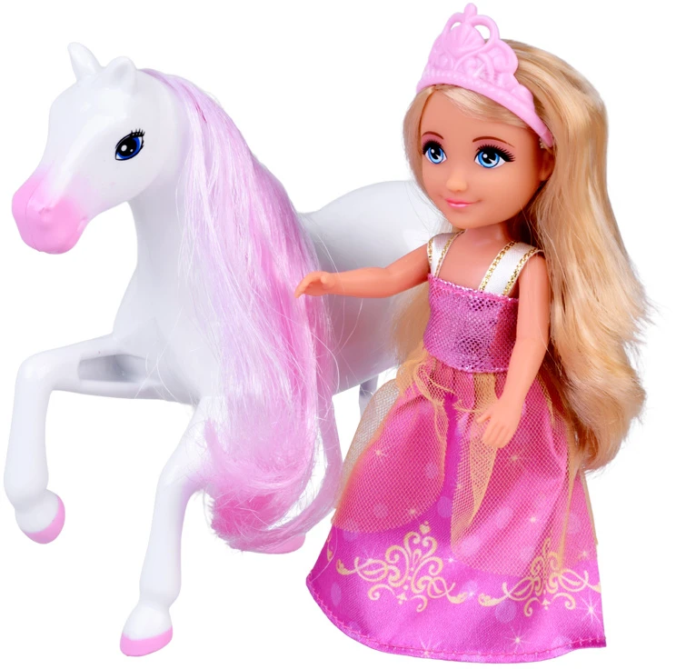 Jokomisiada Ankiki Mini Doll with Carriage – Little Princess in a Rožinė Dress ZA6007