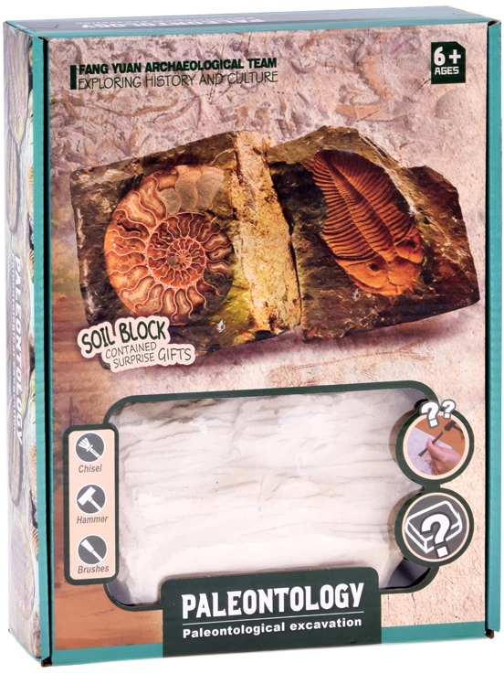 Dėlionė Jokomisiada Archaeology Kit Dig Up a Surprise Fossilized Leaves and Bones ZA5753