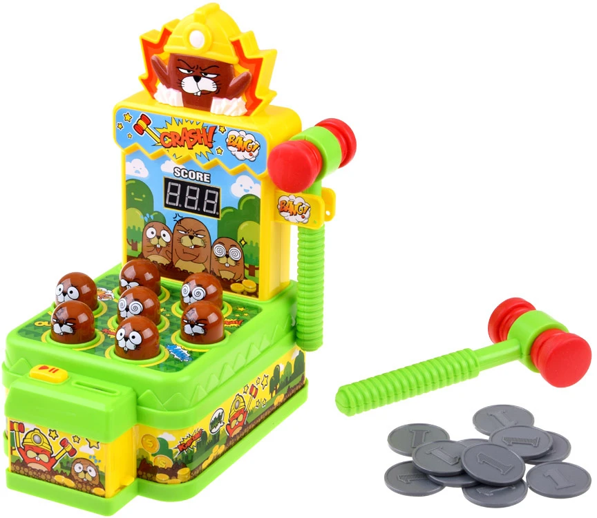 Jokomisiada Arcade game "Hit the moles with a hammer" - light and sound ZA5954