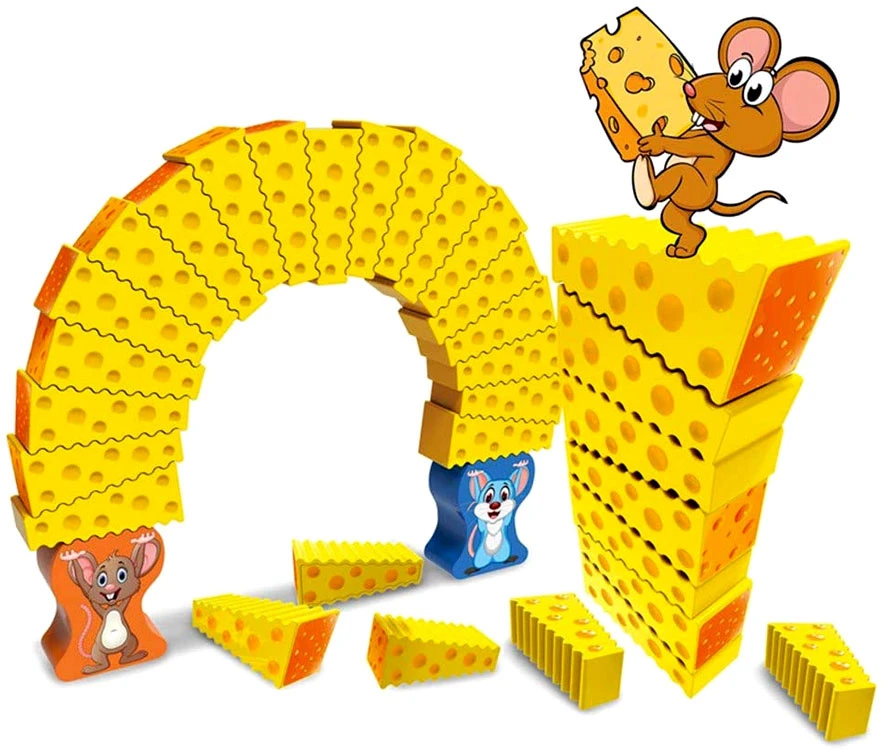 Jokomisiada Arkadinis žaidimas "Mouse Jenga" bokštas GR0499