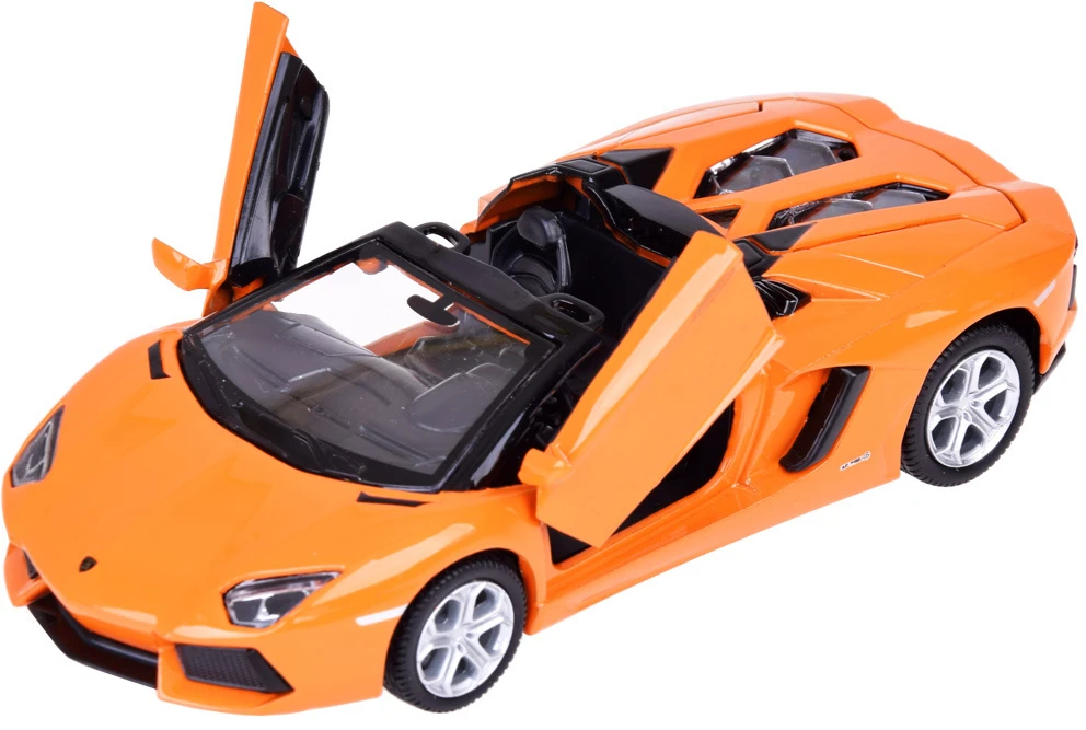Jokomisiada automobilio metalinis modelis Lamborghini Aventador Roadster 1:32 interaktyvus ZA5053