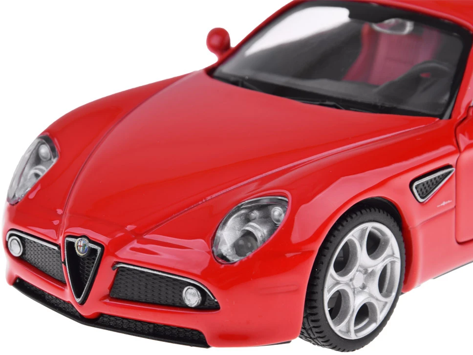 Jokomisiada „Metal Car“ modelių „Alfa Romeo 8c“ konkurso mastelis 1:32 žibintai za4607