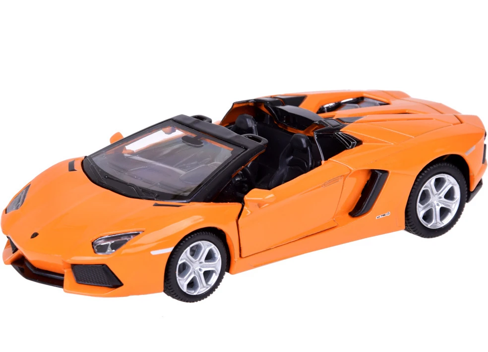 Jokomisiada automobilio metalinis modelis Lamborghini Aventador Roadster 1:32 interaktyvus ZA5053