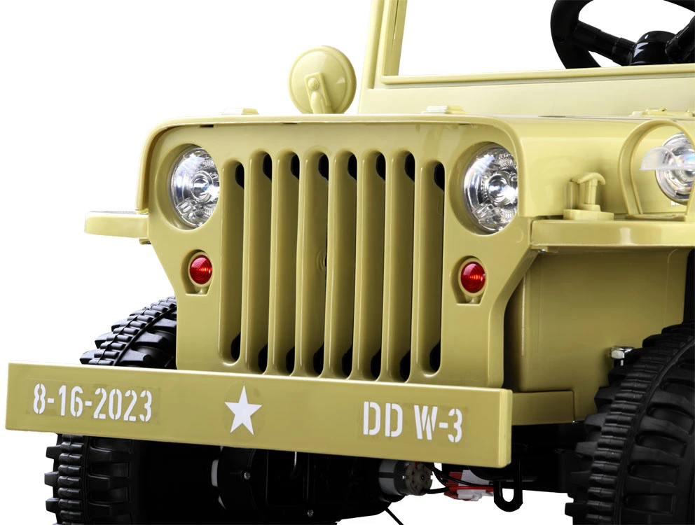 Akumuliatorinė transporto priemonė vaikams Jokomisiada Willy 4x4 + nuotolinio valdymo pultas | spalva: smėlio