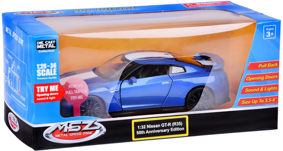 Jokomisiada Auto Nissan GT-R 1:32 metal car ZA3757