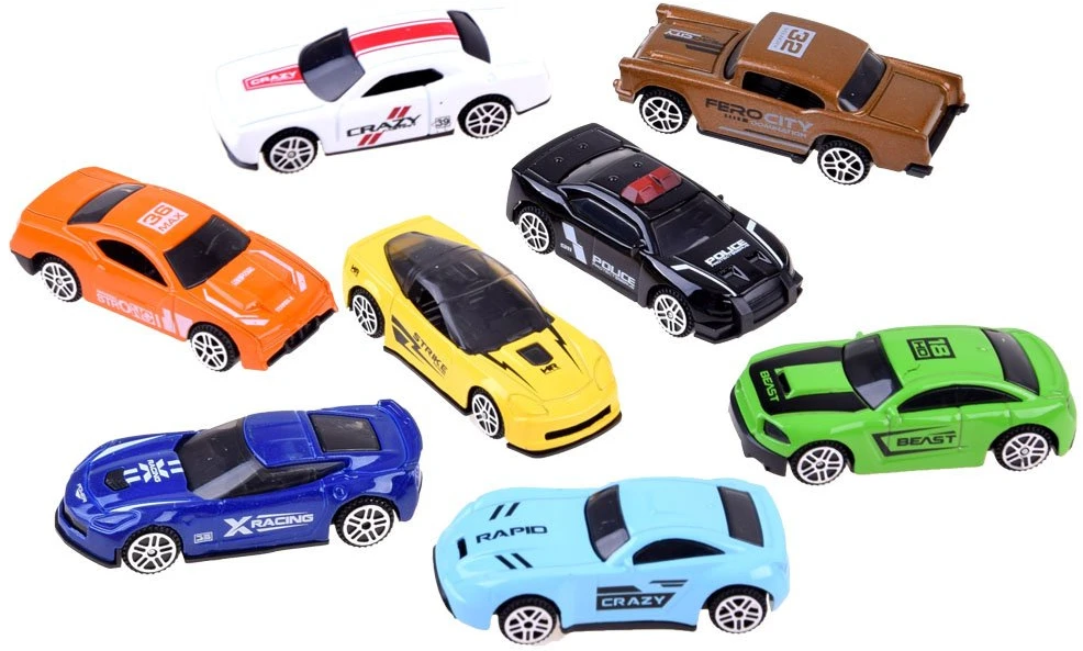 Jokomisiada Automobilių rinkinys, 8 spyruoklės, metalinės ZA3234 transporto priemonės