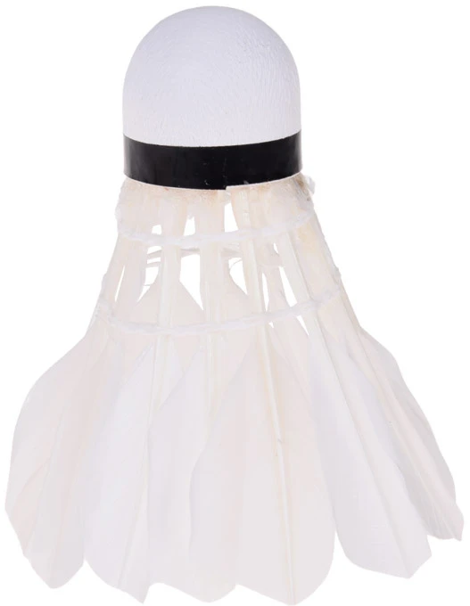 Jokomisiada Badminton shuttlecocks made of natural feathers - set of 12 in a tube SP0863