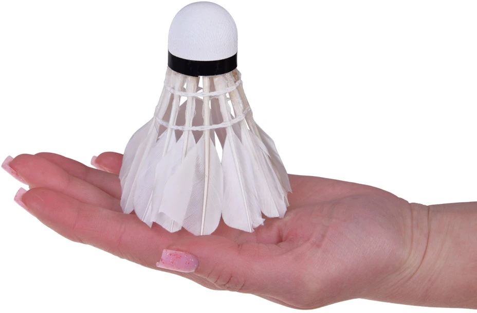 Jokomisiada Badminton shuttlecocks made of natural feathers - set of 12 in a tube SP0863