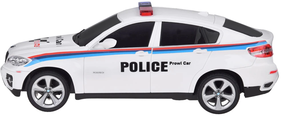 Jokomisiada BMW X6 sportinis policijos automobilis su nuotolinio valdymo pulteliu RC0660 BI