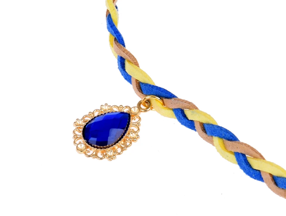 Jokomisiada Boho Headband with Colorful Feathers and Beads ZA5581