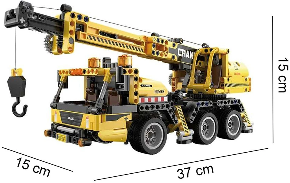 Jokomisiada CaDA techniniai konstrukciniai blokai 658 vnt. CRANES kilnojamieji elementai ZA 5690