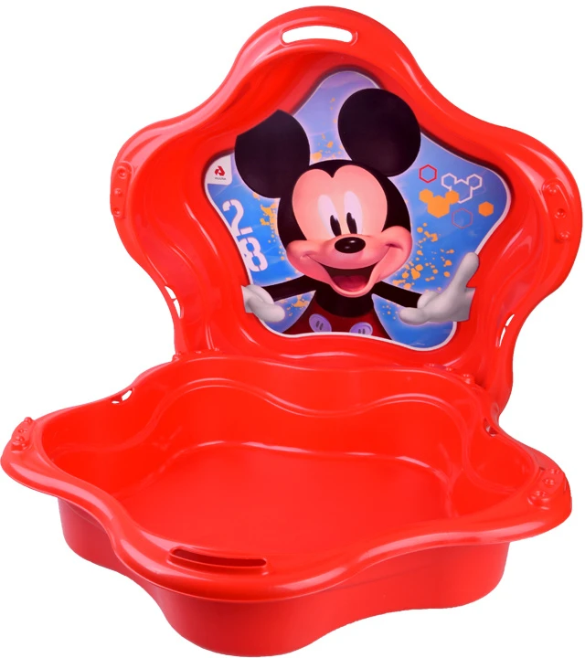 Jokomisiada Closed plastikas sandbox SHELL 2 in 1 pool Mickey Mouse SP0884
