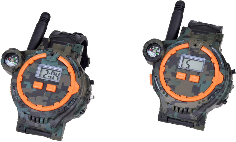 Jokomisiada Walkie talkie 2 Daugiafunkciniai laikrodžiai Diapazonas 200m Kompasas ZA5463