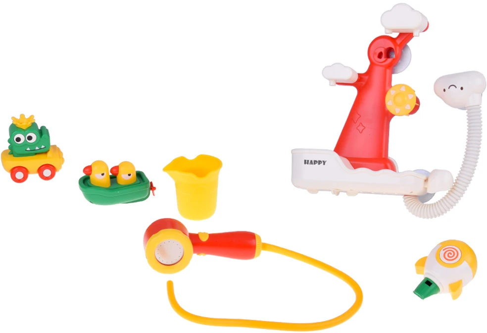Jokomisiada Multifunctional Bath Toy – Crocodile & Ducks with 4-in-1 Shower ZA5925