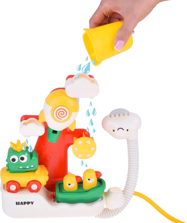 Jokomisiada Multifunctional Bath Toy – Crocodile & Ducks with 4-in-1 Shower ZA5925