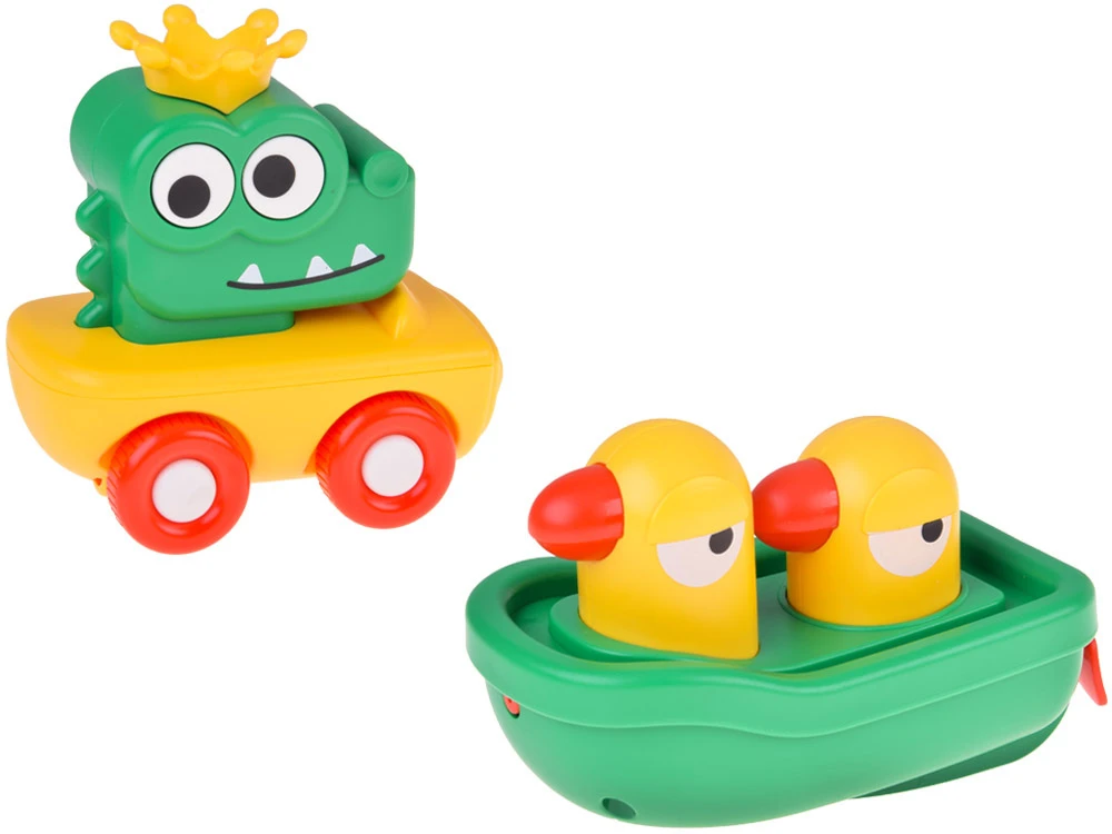 Jokomisiada Multifunctional Bath Toy – Crocodile & Ducks with 4-in-1 Shower ZA5925
