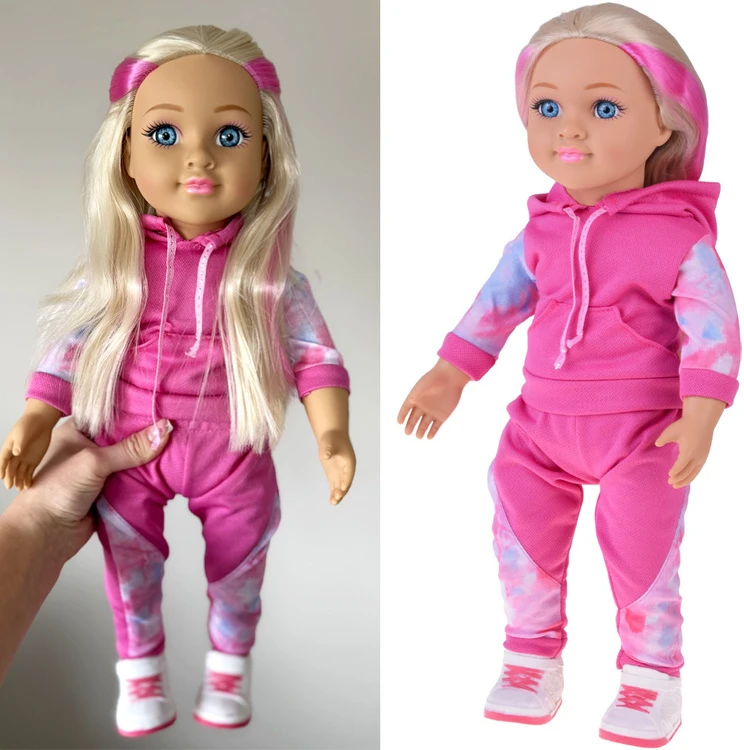 Jokomisiada Didelė sportinė lėlė 48 cm sportiniame kostiume + įmontuota melodija ir minkštas kūnas ZA5844