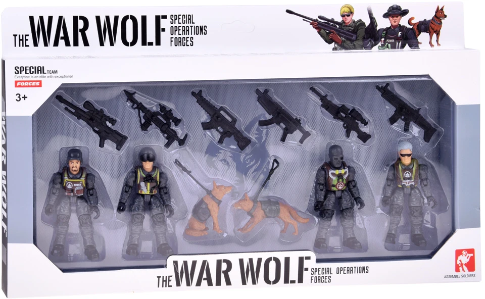 Jokomisiada Large set of figures, soldiers, rifles, 12 pieces, soldiers ZA5887