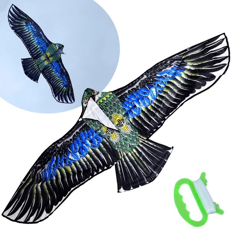 Jokomisiada Large Light Kite BIRD Eagle - Realistic predatory hunting bird ZA5572