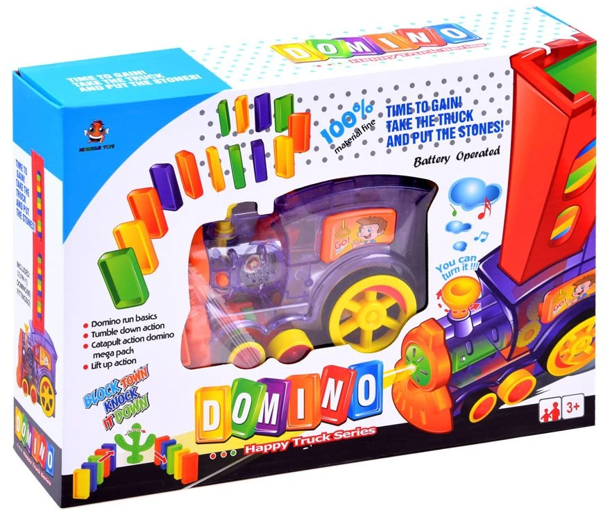 Jokomisiada Domino Locomotive dėlionė blokuoja 80 dalių