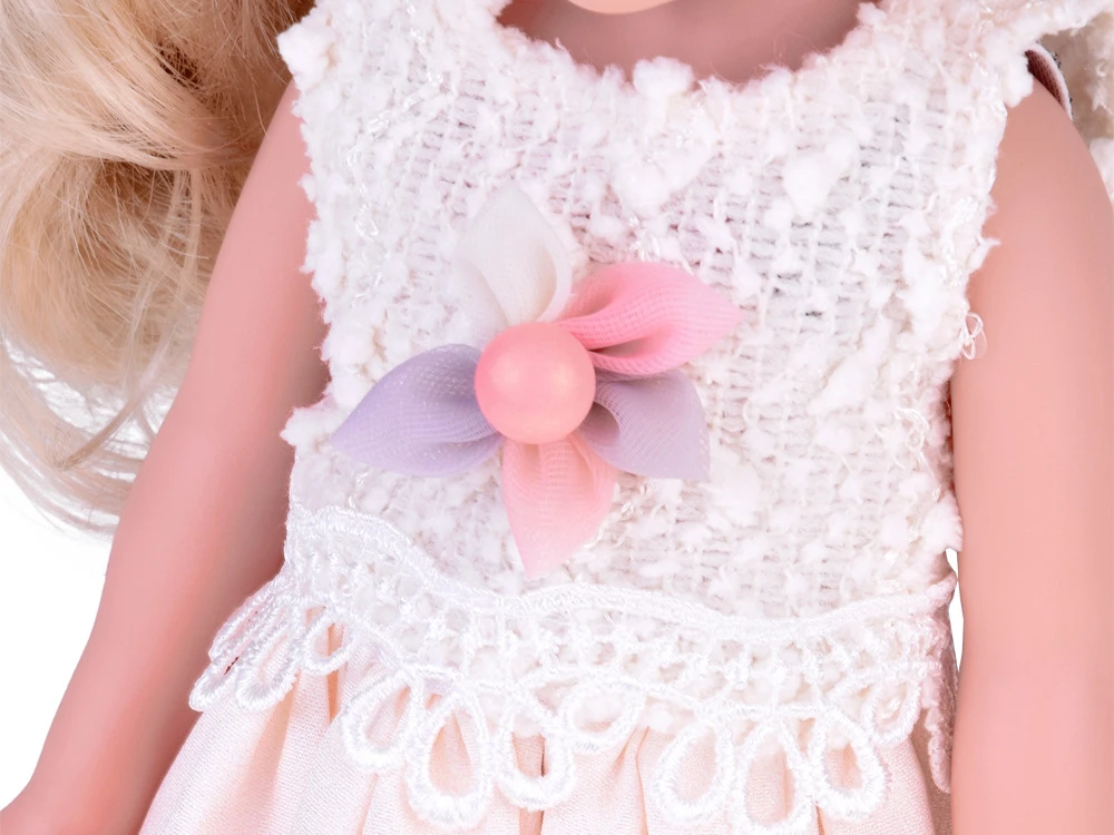 Jokomisiada Elegant Stylish Doll in Hat with Long Skirtas šviesiems plaukams Hair ZA5314