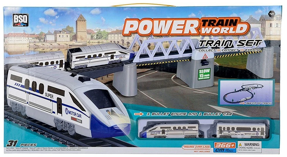 Jokomisiada Elektrinis traukinys Modernus traukinys 366cm RC0469