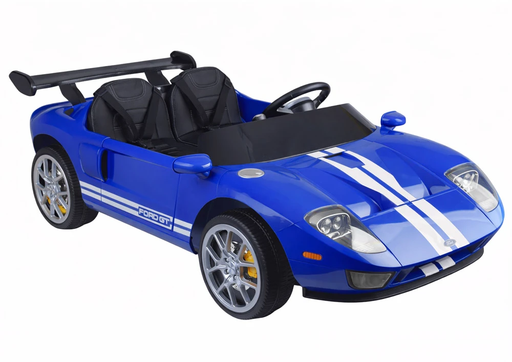 „Jokomisiada Ford GT“ 4 variklių akumuliatorinis vaikiškas automobilis su nuotolinio valdymo pultu 2 asmenims PA0337