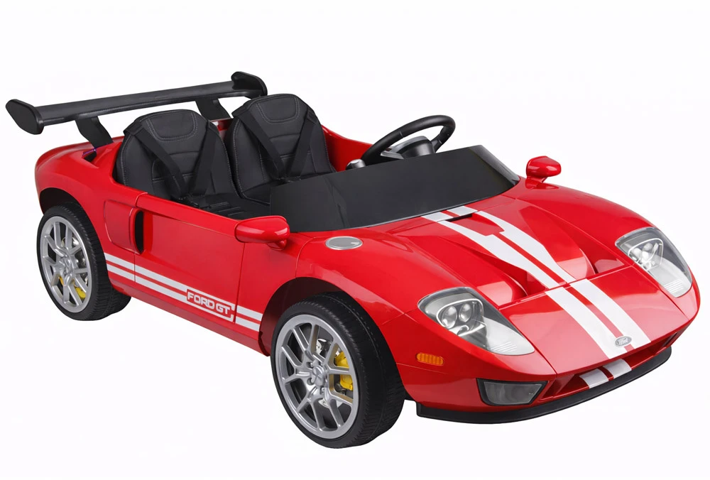 „Jokomisiada Ford GT“ 4 variklių akumuliatorinis vaikiškas automobilis su nuotolinio valdymo pultu 2 asmenims PA0337
