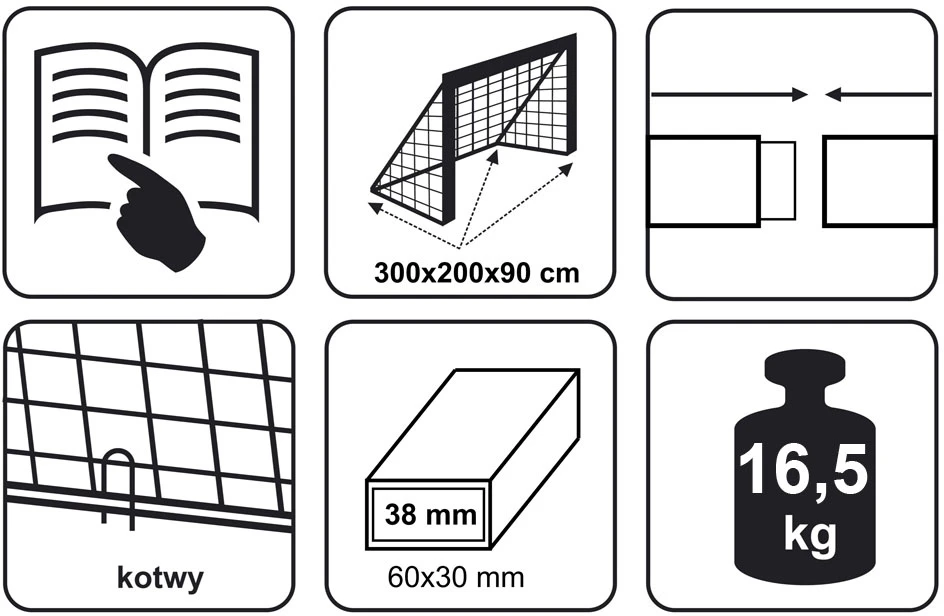 Jokomisiada Futbolo tikslas 300 x 200 x 90 cm stadionas SP0661