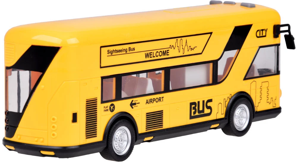 Jokomisiada Geltonos spalvos vakarėlių autobusas atidarant duris garsai šviesos muzika ZA5222