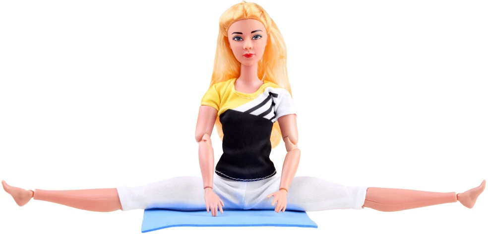 Jokomisiada Gimnastų lėlių praktika „Yoga Fitness“ 30cm