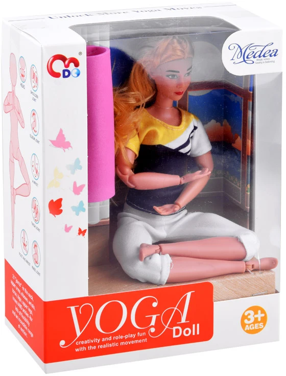 Jokomisiada Gimnastų lėlių praktika „Yoga Fitness“ 30cm