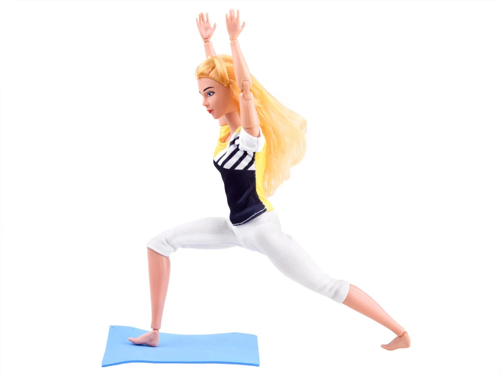 Jokomisiada Gimnastų lėlių praktika „Yoga Fitness“ 30cm