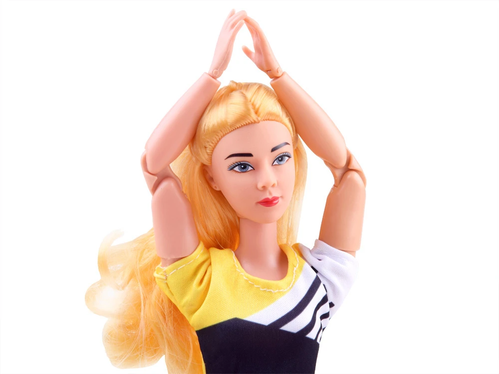 Jokomisiada Gimnastų lėlių praktika „Yoga Fitness“ 30cm