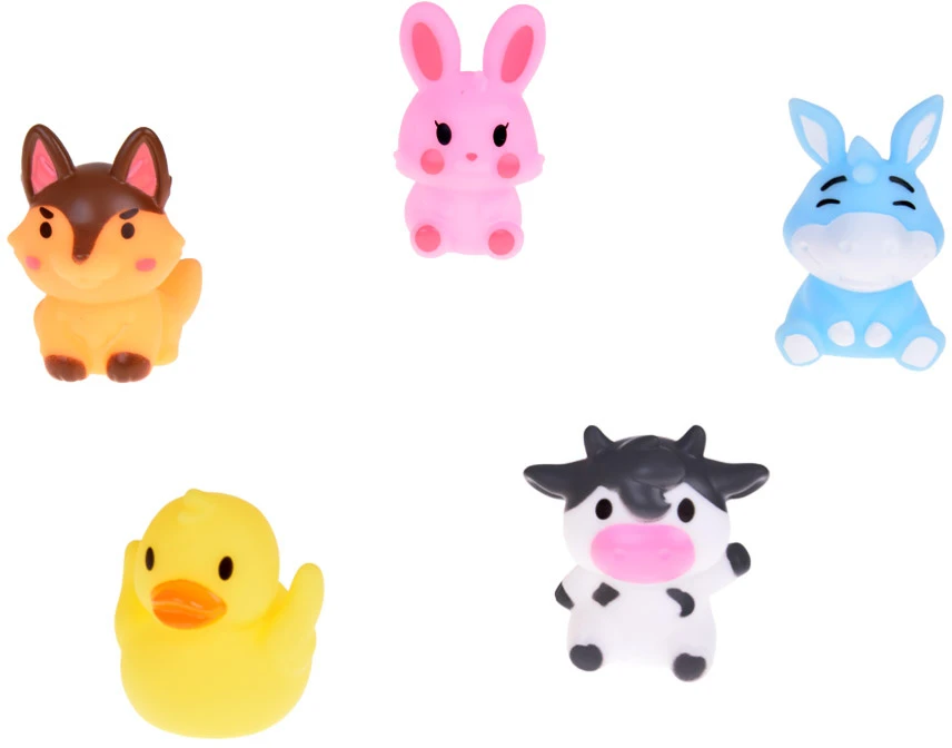 Jokomisiada Guminės pirštų lėlės Ūkio gyvūnai - 5 ZA5600 figūrėlių rinkinys